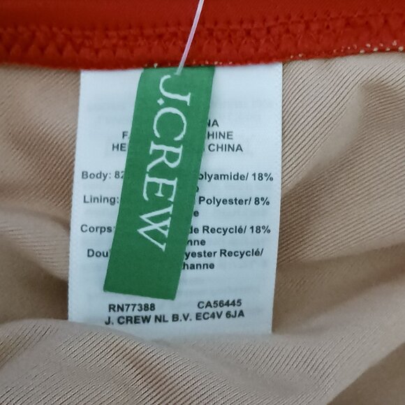 NEW‎ J. Crew Red Adjustable Tie-back Halter Bikini Swim Top Women's Size S - Picture 8 of 11
